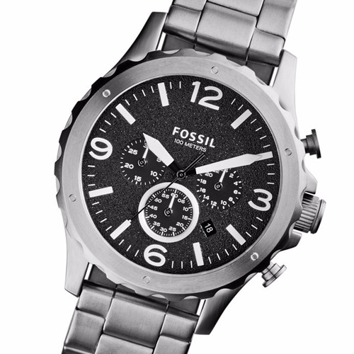Reloj Fossil Jr1468 Crono 100m Wr 100% Acero Inoxidable