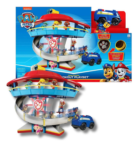 Paw Patrol Set De Juego Torre De Vigilancia Con Sonido 