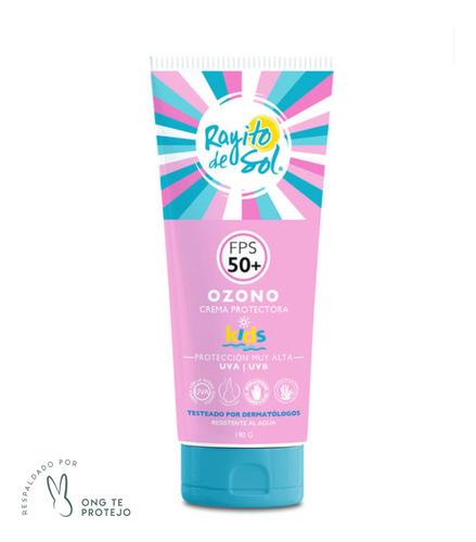 Crema Protectora Rayito De Sol  Ozono Fps 50+  Kids 190g 