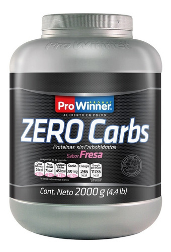 (2 Kg) Zero Carbs Fresa (proteina Sin Carbs) Prowinner