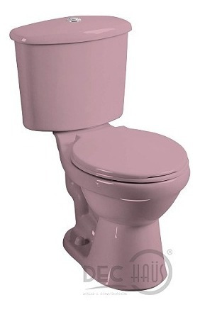 Wc 2 Piezas Descarga 30 Cms Pink Largo 68 Cms / Dechaus