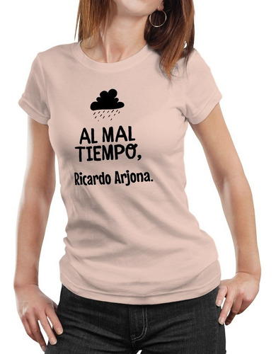 Polera Mujer Ricardo Arjona Música Algodón Orgánico Ca15