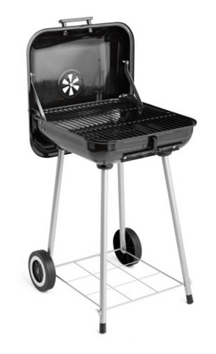 Asador Cuadrado Portátil De Carbón Expert Grill 44 Cm Negro