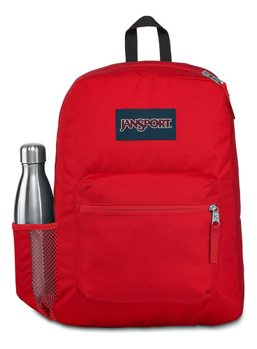 Mochila Juvenil Escolar Unisex Jansport Js0a47lw5xp Rojo Liso 124-045 T3