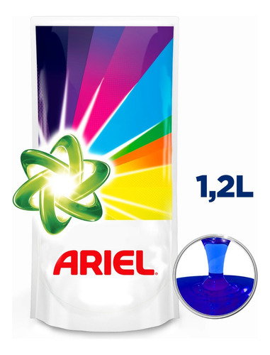 Detergente Líquido Ariel Revitacolor Ropa Blanca Color 1,2 L
