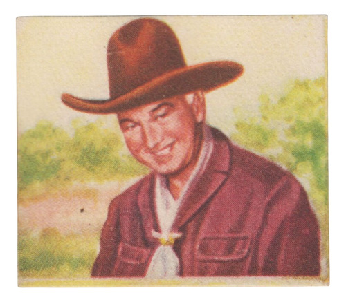 1954 Cine Western Hopalong Cassidy Tarjeta Unica De Uruguay