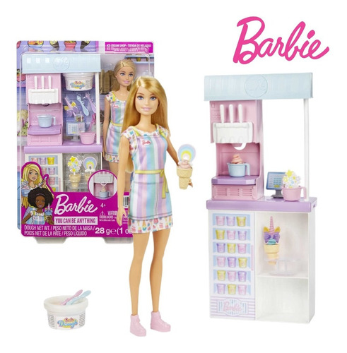 Muñeca Barbie Tienda De Helados