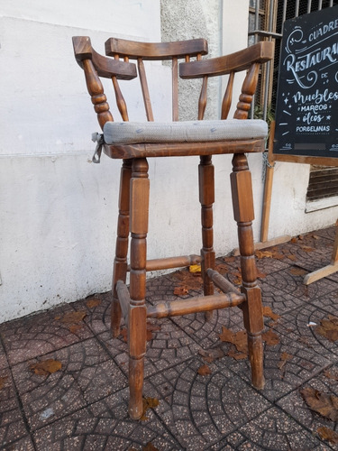 Banqueta Alta Para Barra O Cocina De Pino Macizo..