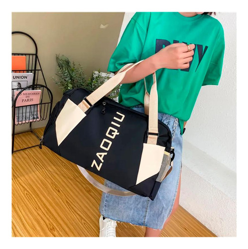 Bolsa Mala De Mão E Ombro P Viagem Academia Alça Regulável Cor Azul Bebê