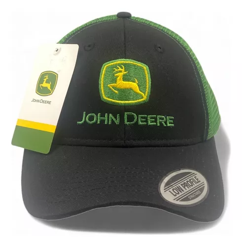 Gorra John Deere Original Negra Y Verde Low Profile