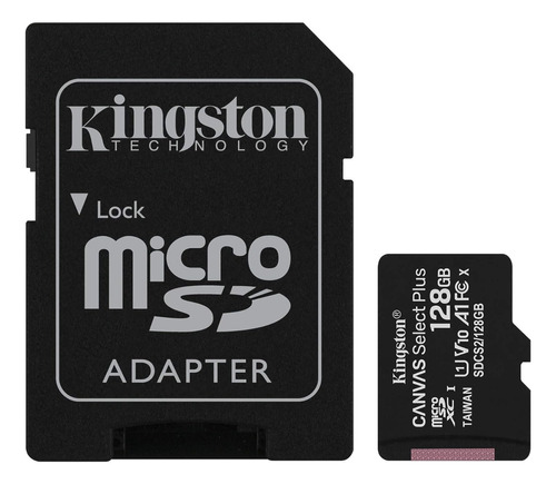 Memoria Micro Sd 128gb Kingston Clase 10 100mb/s Original