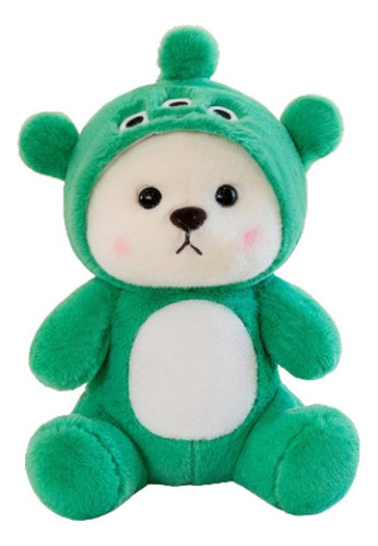 Muñeco Oso Transformado De Peluche, Niño Verde De Tres Ojos