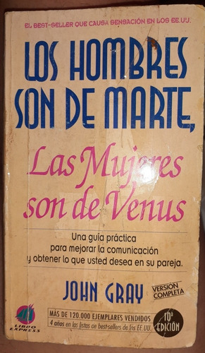 Libro Los Hombres Son De Marte Y Las Mujeres De Venus. Gray