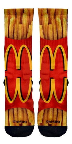Imagem 2 de 3 de Meia Engraçada - Fritas - Skate - Meias Elite