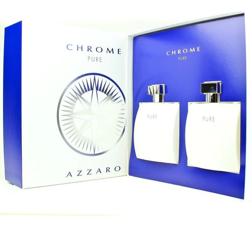 Set Eau De Toilette Azzaro Chrome Pure Hombre