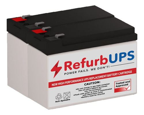 Refurbups Apc Back-ups Rs Lcd Kit Bateria Repuesto Para