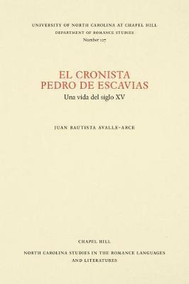 Libro El Cronista Pedro De Escavias - Juan Bautista Avall...