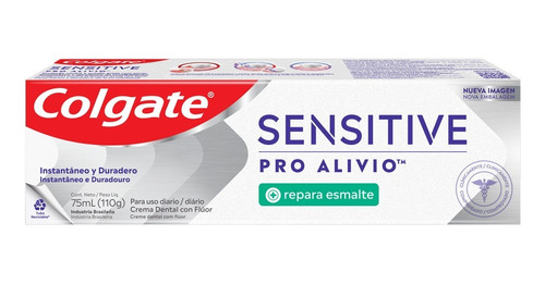 Pasta Dental Colgate Sensitive Pro Alivio, Esmalte 110g/ Un.