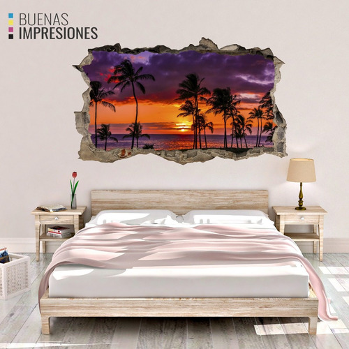 Imagen 3 de 9 de Vinilos Decorativos Pared Rota 3d