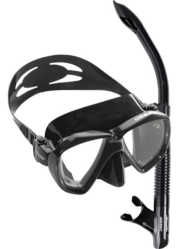 Combo Visor Ranger Tao Cressi Para Buceo Color Negro