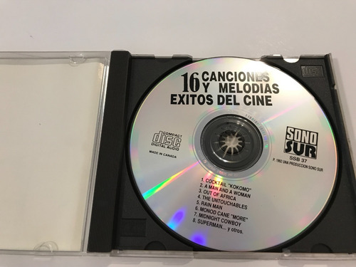 Cd Musica Banda Sonora Soundtracks 16 Exitos Del Cine - 1992