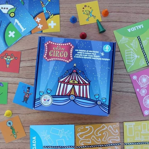 Imagen 2 de 4 de Juego de Mesa Didáctico El Gran Circo Barco de Papel 2020