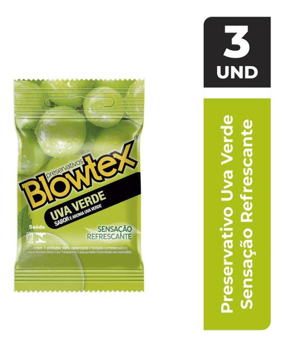 Preservativo Blowtex Uva Verde C/3 Unidades