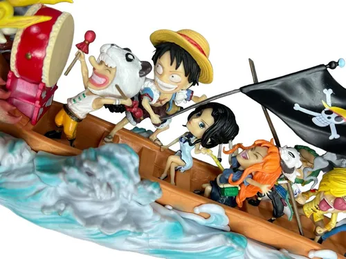 Figura Barco De Dragon 35cm Con Personajes One Piece