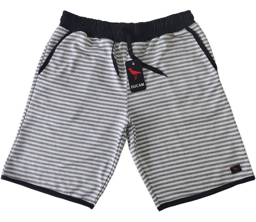 Kit Com 5 Bermudas Moletom Riscadinha C/ N.f Envios Full