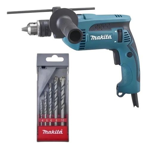 Furadeira De Impacto Com Maleta Makita Hp1640k 220v 760w