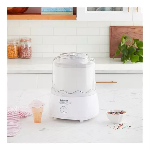 Máquina para hacer helado Cuisinart ICE-70, cromo cepillado, Máquina para  hacer helados con contador regresivo