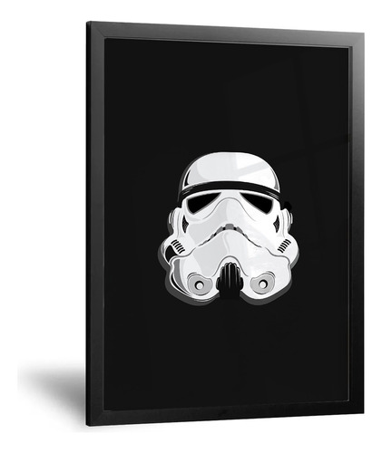 Cuadro Minimalista - Star Wars Casco Stormtrooper - 42x60 Cm