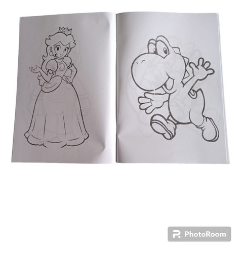 4 Libro Libros Para Colorear Super--mario 10 Paginas
