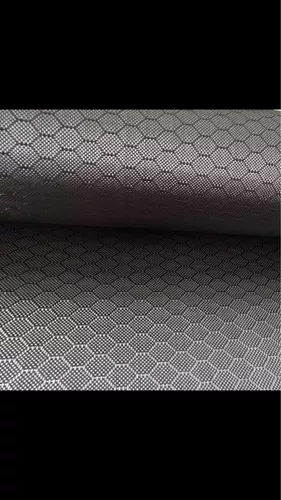 Tela de fibra de carbono Hexagonal, color negro, 3K, 240GSM, 1M x 0,5 M