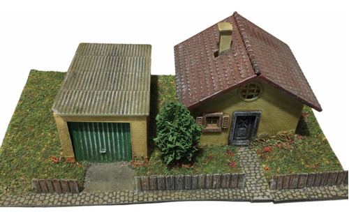 Casa Adorno Ferromodelismo Escala Ho 1/87 Pintada Oferta