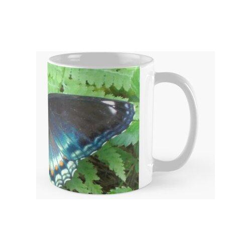 Taza Mariposa Azul - Fotografía Original Calidad Premium