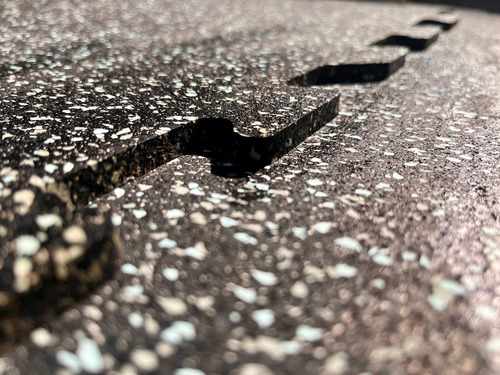Piso Caucho En Palmeta Fabricada En Estados Unidos