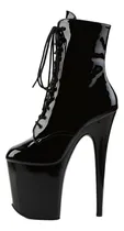 Comprar Bota Negra Pleaser Flamingo-1020
