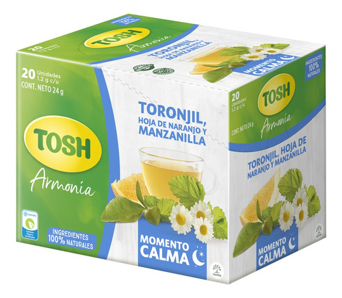 Aromatica Tosh Calma X 20 Unidades - g a $18