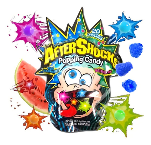 Aftershocks Pop Candy Blue Rasp Watermelon 30g