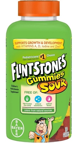 Flintstones Gummies Sour 180 Gomitas