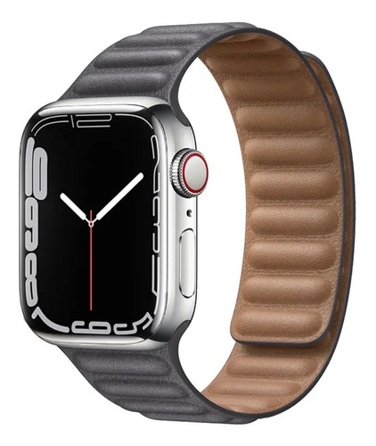 Correa Pulso Cuero Genuino Para Apple Watch 42 44 45mm Ultra