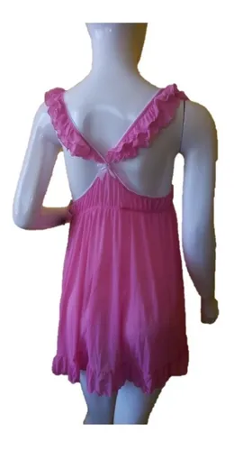 Rom ntico Baby Doll Con Olanes Ilusi n Modelo 42126 Cuotas sin