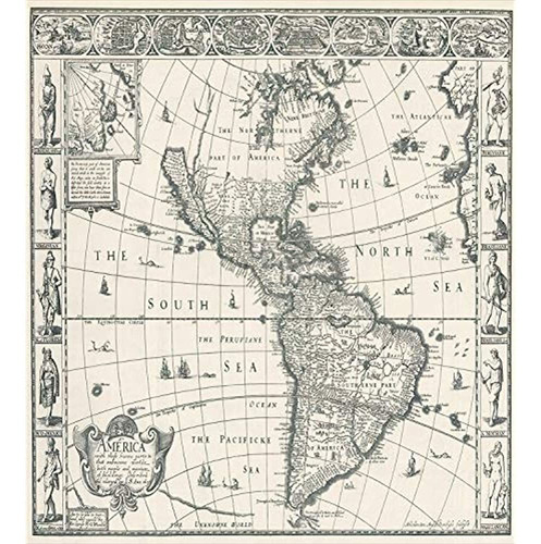 Juego De Funda Nórdica Con Mapa Del Mundo De Ambesonne, Mapa