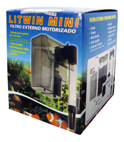 Filtro Ext Litwin Mini 1-30lts 250 L/h 220v