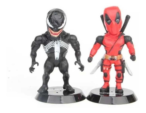 Lote Bonecos Miniaturas Herois Marvel Thanos Thor Deadpool