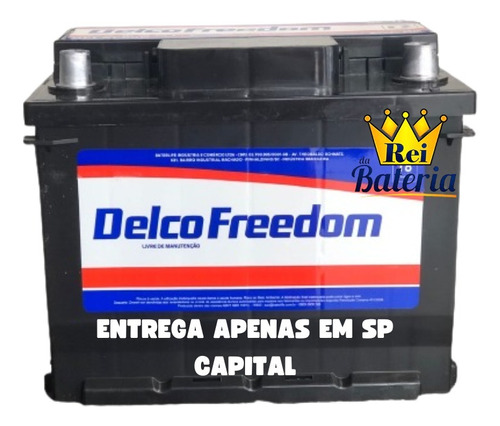 Bateria Delco Freedom 12v 50ah - Ônix Prisma Cobalt