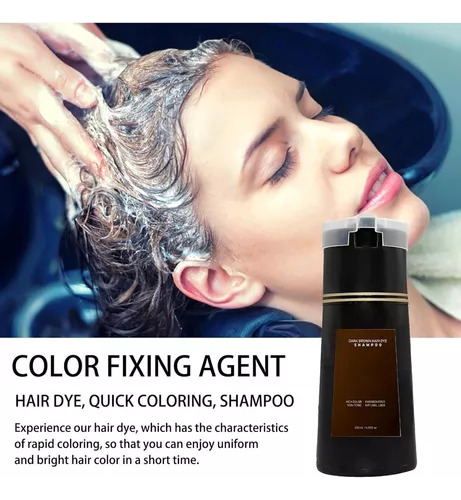 Champú Para Teñir El Cabello, 200 Ml, Color Marrón Oscuro
