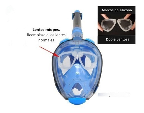 Lentes Miopes Para  Mascara De Snorkel