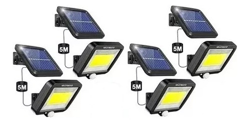 Juego De 4 Lámparas Faroles Solares Iluminación Led